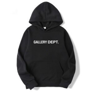 Gallery Dept White Logo Pullover Hoodie